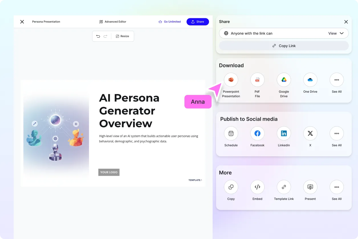 Free AI Persona Presentation Generator, Free Persona Presentation Maker Online [ No Signup ]